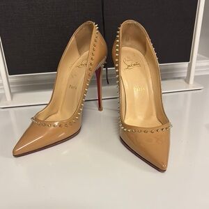 Christian Louboutin Tan Stiletto Heels